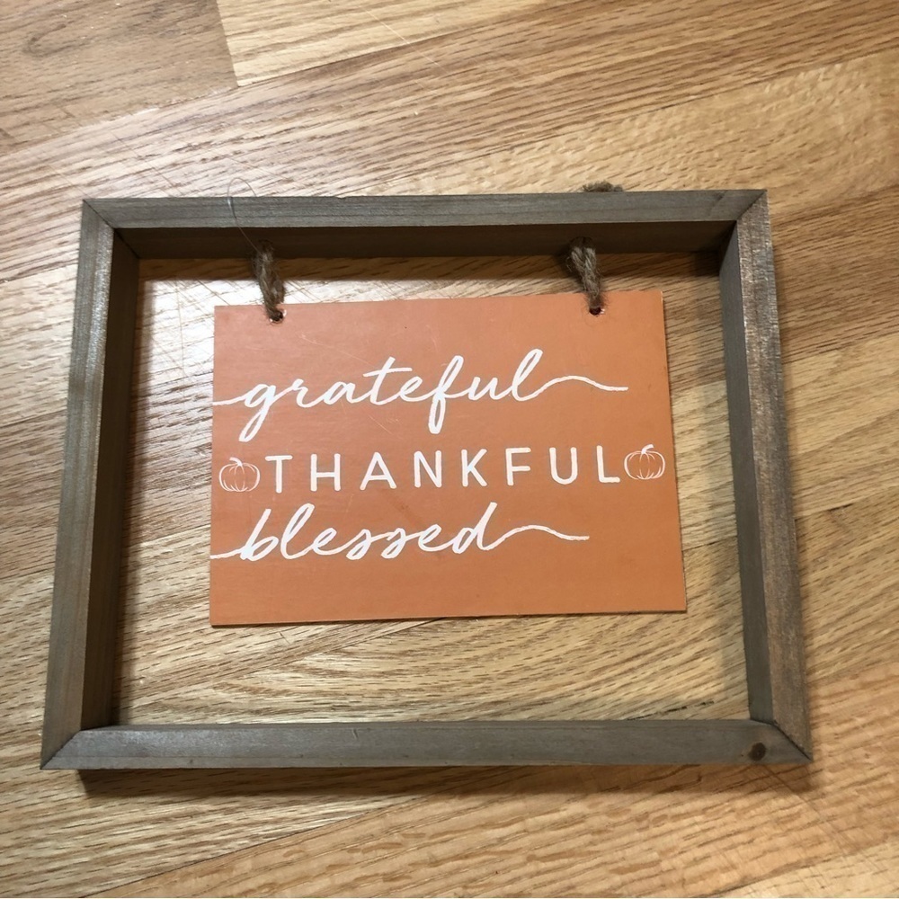 Thanksgiving Christmas Decoration NEW Merry Everything Grateful Thankful